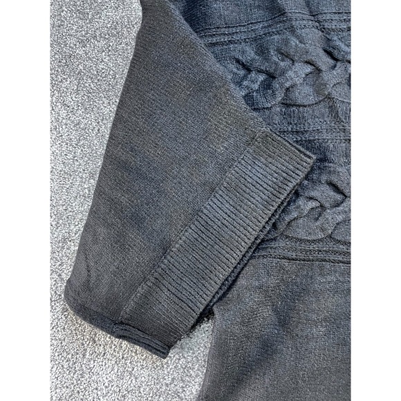 Marla Wynne Layers Oversized Black Cable Knit‎ Pullover Sweater XL - Picture 11 of 12